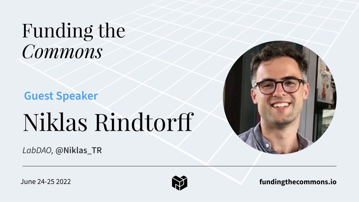 At Funding the Commons? Catch LabDAO’s @Niklas_TR talk: “Let’s build an online research institute” today at 14:55 EST 