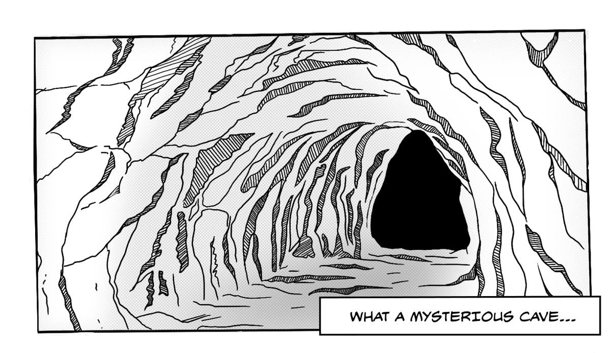 Uniswap team here with our friends @WordcelLabs. 

Looks like the game dropped us off at this dark and ancient cave. 

Maybe there’s a treasure inside... Thinkin’ about exploring… 