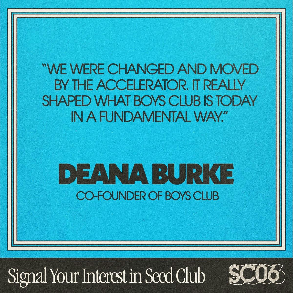 Listen to @medeana from #SC04 @BoysClubCrypto 👀👇

Sign up for our next accelerator's interest form: <a style='color: rgb(29,161,242); font-weight:normal; text-decoration: none' href='https://accelerator.seedclub.xyz' target='_blank'>accelerator.seedclub.xyz</a> 